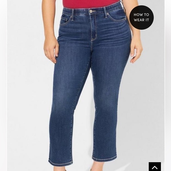 torrid Denim - Torrid Crop Sky High Boot Super Soft High-Rise Jean